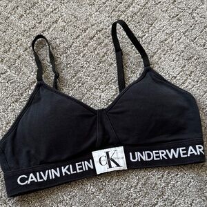 Calvin Klein Black Underwear Bralette